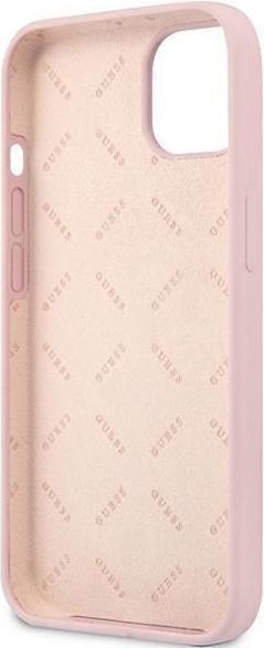 Immagine prodotto Guess GUHCP13SSLTGU iPhone 13 Mini 5,4 pollici sottile / Triangolo solido in silicone viola (Apple iPhone 13 mini)