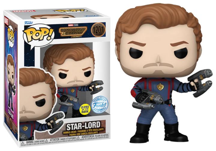 Image du produit Funko POP! Movies Marvel Les Gardiens de la Galaxie Volume 3 Star-Lord Edition Limitée Phosphorescente
