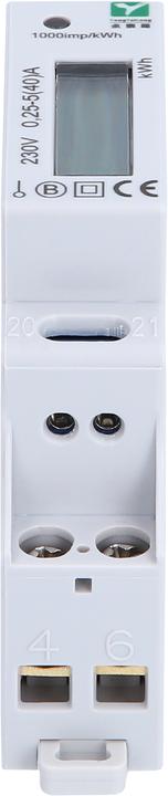 Immagine prodotto KS Tools Contatore di corrente efuturo per guida DIN tarato MID, monofase, 3,7 o 7,4 kW.