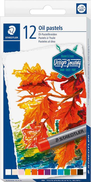 Actual product image Staedtler 2420 Oil pastel crayon cardboard box with 12 pieces, assorted (Sorted, 1 x)