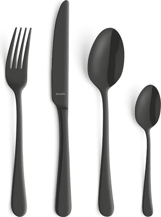 Produktbild Amefa AUSTIN Besteckset 16-teilig PVD schwarz (16 Stück, Besteck Set)