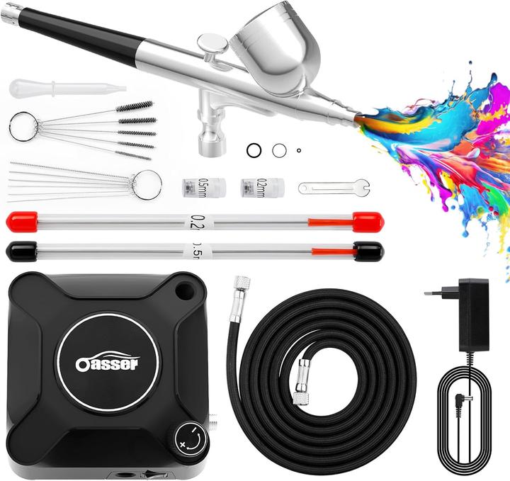 Produktbild Oasser Airbrush Set mit Kompressor