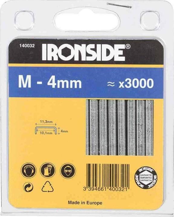 Ironside Heftklammer 4 mm, M (3000 x)