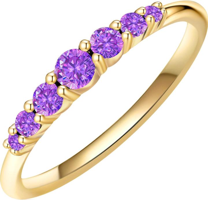 Produktbild Glanzstücke München Damen Sterling Silber Amethyst gelbgold - 28683 (56, 925 Silber)
