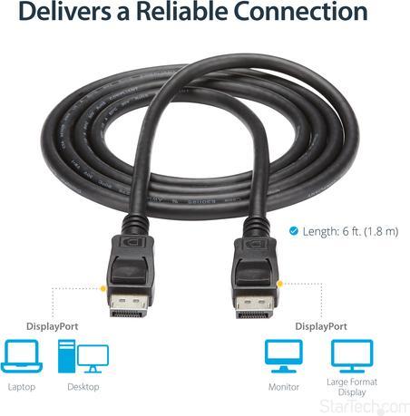 Image du produit StarTech DisplayPort — DisplayPort (1.80 m, DisplayPort)