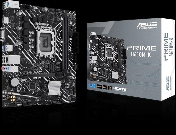 Actual product image ASUS MB PRIME -K Intel,1700,DDR5,mATX (LGA 1700, Intel H610, mATX)