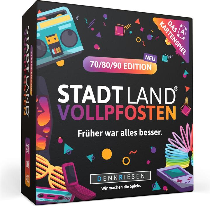 Actual product image Denkriesen DENRKIESEN - STADT LAND VOLLPFOSTEN® - The card game - 70/80/90 EDITION - "Everything used to be (German)