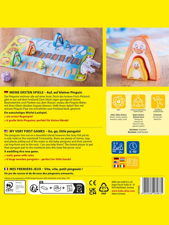 Image du produit Haba Mes premiers jeux - En route pour le pingouin (Allemand)