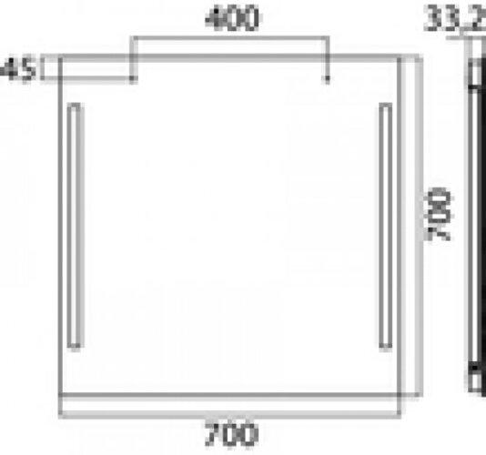 Produktbild Emco Lichtspiegel premium, LED-Lichtspiegel premium 700 x 700 mm