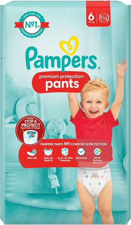 Actual product image Pampers Premium Protection Pants (Size 6, Pack, 15 Piece)