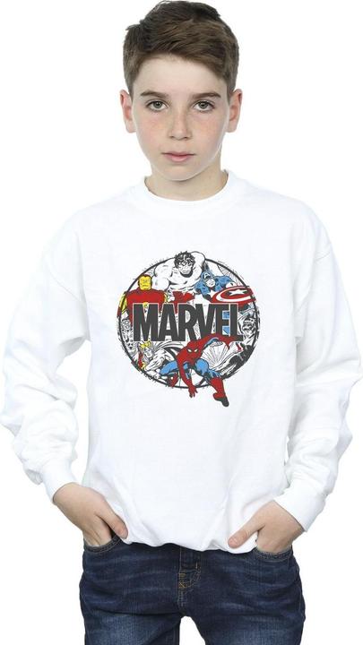 Actual product image Boys Comics Character Circle Sweatshirt (152, 158)