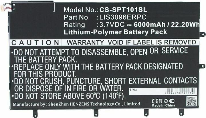 Produktbild CoreParts Battery for Sony Tablet