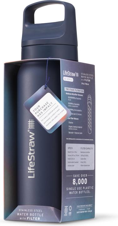 Image du produit LifeStraw Go Steel 650ml (aegean sea) (0.71 l)
