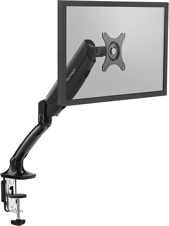 Actual product image Vantage Monitor arm single Gas 75x100 -9kg 27" black (Table, 27")