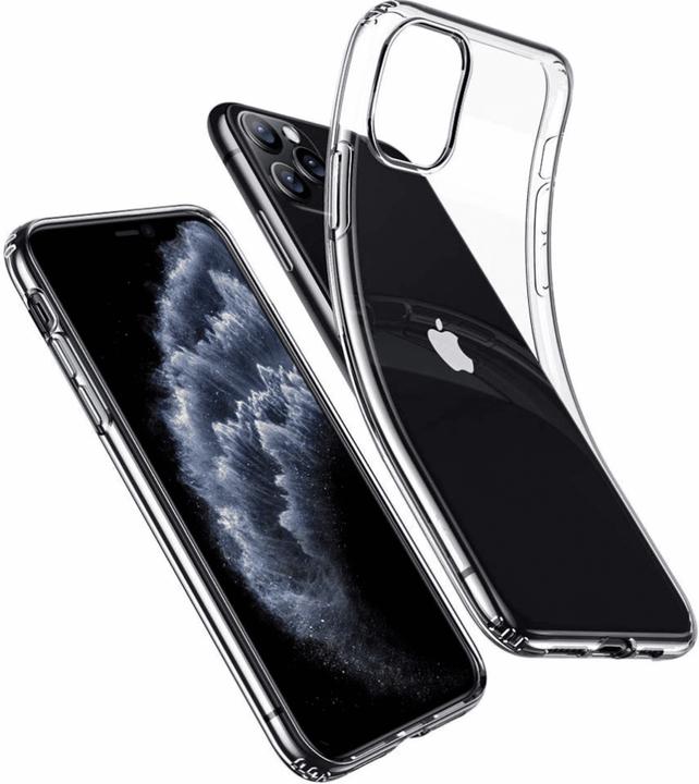 Actual product image Ferryxpress Transparent Rubber Soft Case Cover Flexible for iPhone 11 Pro Max (Apple iPhone 11 Pro Max)