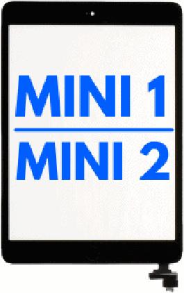 Produktbild Ferryxpress Touchscreen Glas - Digitizer mit IC Chip & Home Button Pre-Installed für iPad (Display, IPad Mini 2, IPad Mini 1)