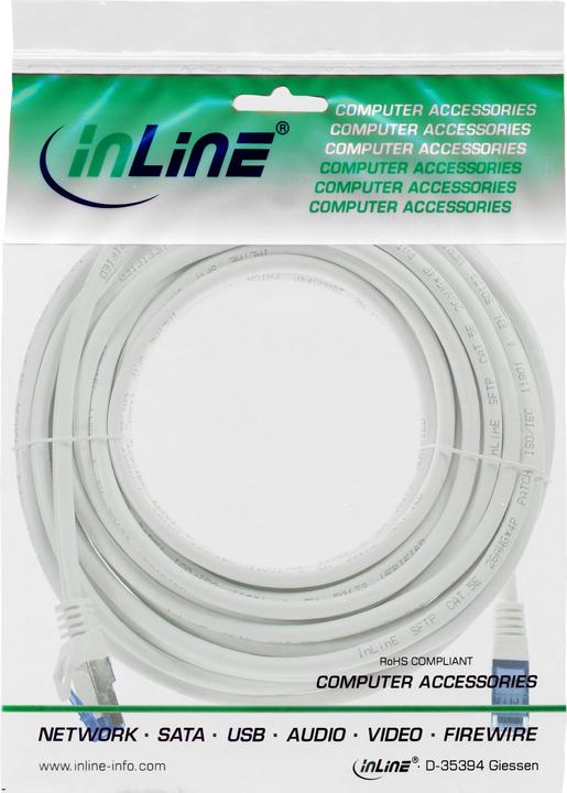 Produktbild InLine Patch-Kabel RJ-45 (M) bis RJ-45 (M) (S/FTP, CAT6a, 5 m)