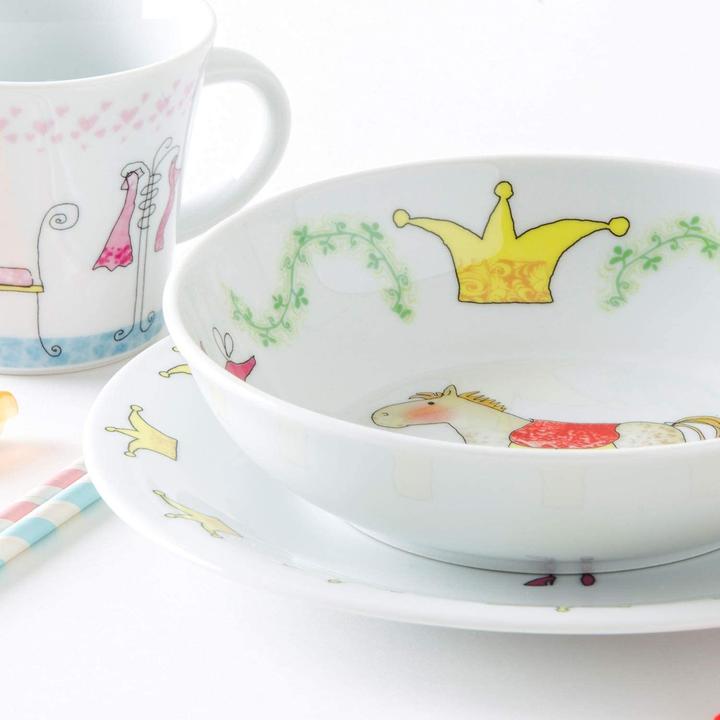 Image du produit Kahla Vaisselle en porcelaine 3 pièces pour enfants Princesse de conte de fées