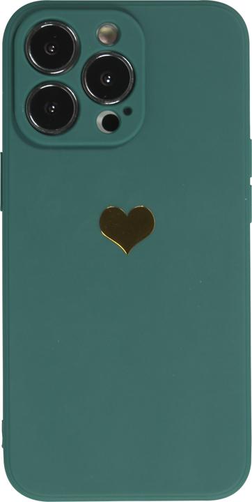 Actual product image PhoneLook Coque Silicone Mat Coeur doré (Apple iPhone 16 Pro Max)