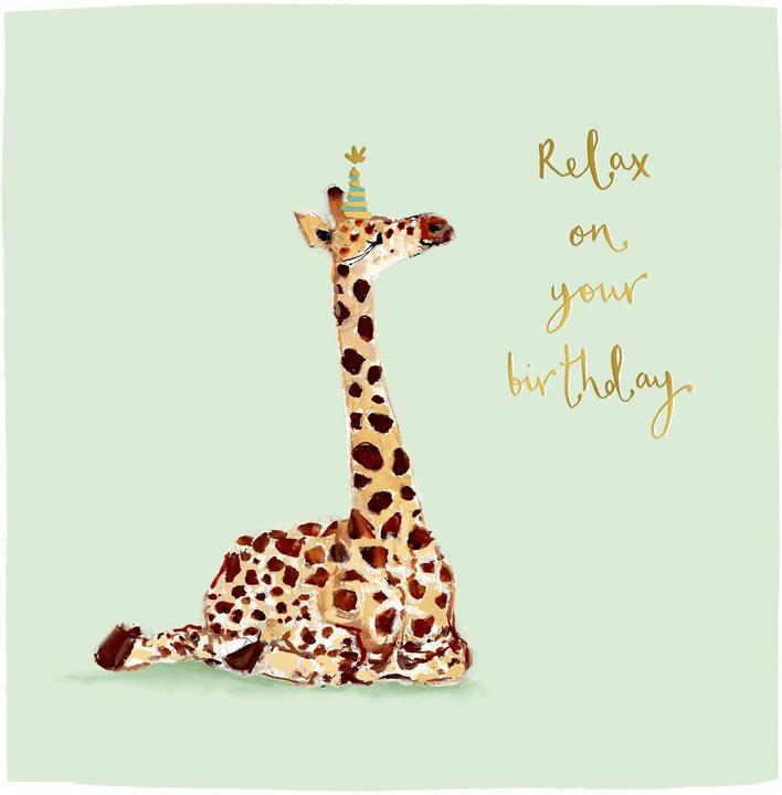 Cart Carte d'anniversaire Détendez-vous à l'occasion de votre anniversaire (1 pcs)