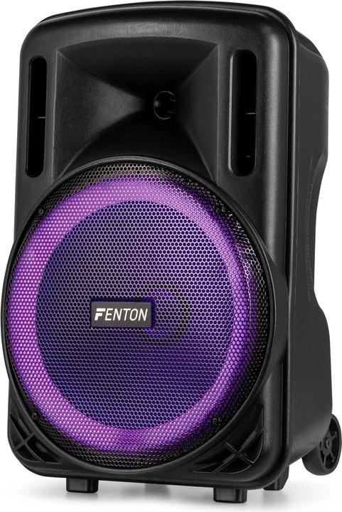 Image du produit Fenton Speaker Bluetooth - FT12LED MK2 karaoke box met LEDâ€™s, accu en microfoon - Voor (Actif)
