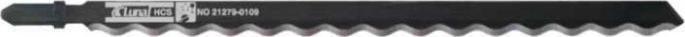 Shots Hacksaw blade, tool steel, for cutting rubber, leather, polystyrene, corrugated cardboard and buildi