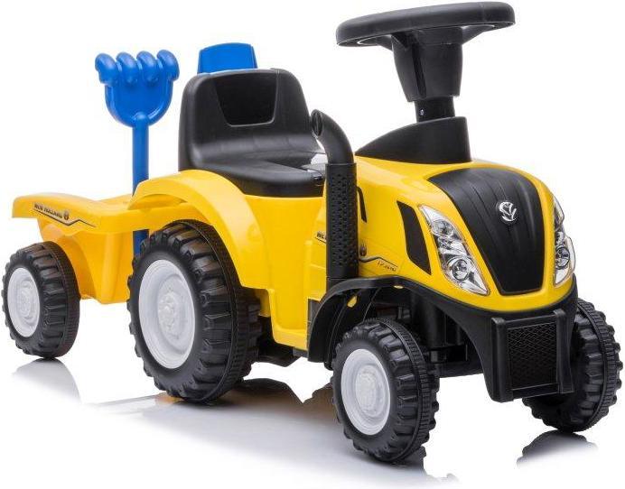 Immagine prodotto Lean Toys Trattore a spinta per bambini con rimorchio e accessori, giallo