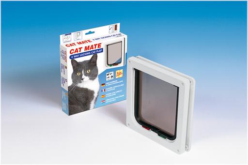 Actual product image Cat Mate 4-way locking cat flap, white (Magnetic cat flap)