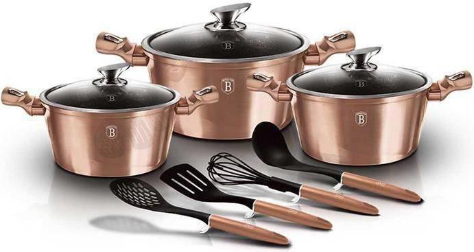 BerlingerHaus Granite Pot Set Berlinger House Rose Gold Bh-6151 (Ensemble de casseroles et de poêles de cuisson, Aluminium)