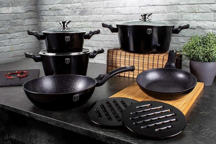Image du produit BerlingerHaus Granite Pot Set (Ensemble de casseroles et de poêles de cuisson, Fonte d'aluminium)
