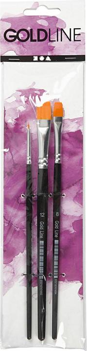 Creativ Company Nylonhaarpinsel Universal 3 Stück (12 mm)