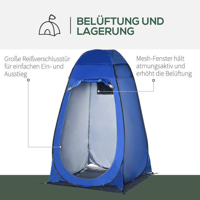 Immagine prodotto Swisshandel24 Tenda pop up Tenda da doccia Tenda da toilette da campeggio con borsa da trasporto Toilette mobile (Tenda gonfiabile)