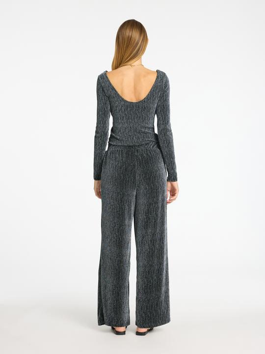 Image du produit Selected Femme Haut à paillettes avec manches longues (L)