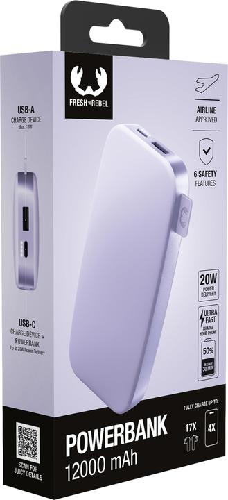 Immagine prodotto Fresh'N Rebel Powerbank (12000 mAh, 20 W, 44.40 Wh)