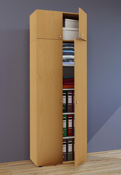 Image du produit VCM Armoire polyvalente en bois série Vandol avec portes battantes (70 x 40 cm)