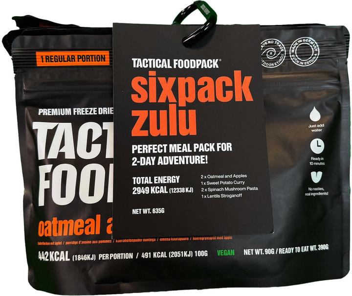 Immagine prodotto Tactical Foodpack TF Sixpack Zulu (Vegan) (635 g)
