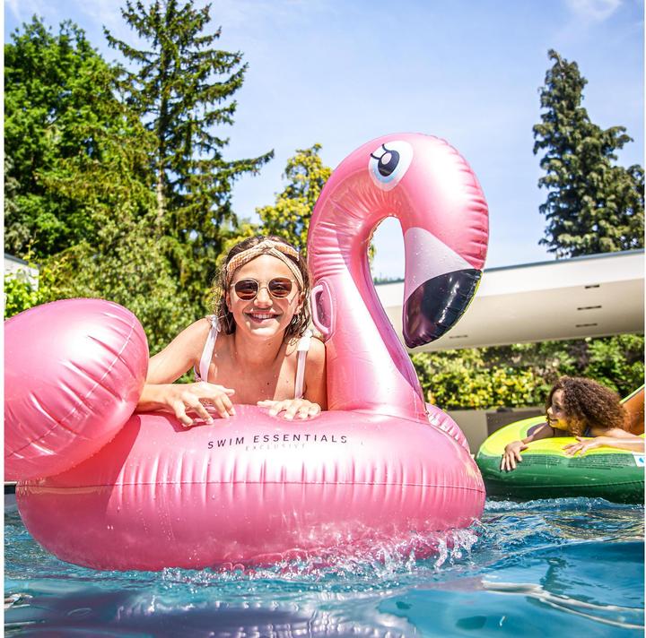 Actual product image Swim Essentials Floaties Rose Gold Flamingo