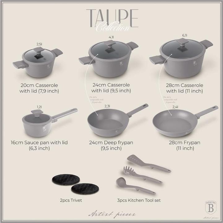 Actual product image BerlingerHaus Design cooking set (Pan set + pot set, Aluminium)