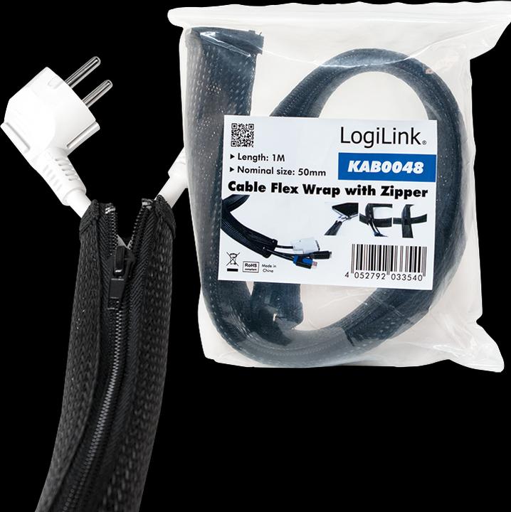 Actual product image LogiLink Cable protection with zipper (Cable conduit, 100 cm)