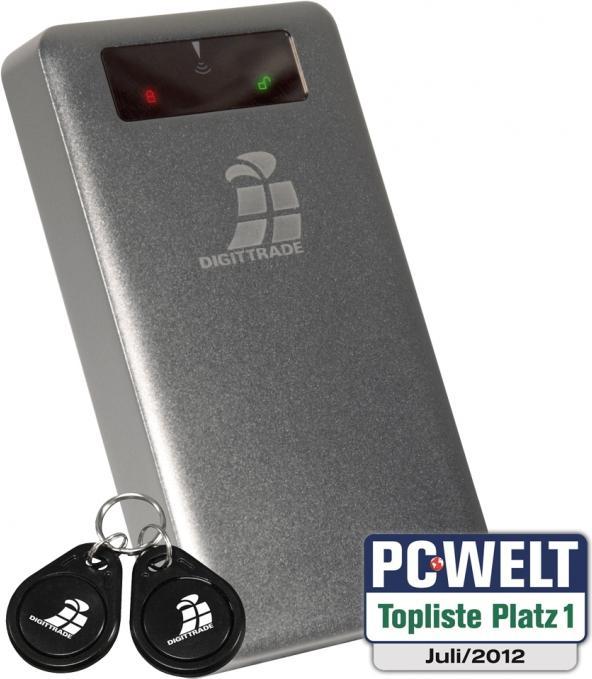 Produktbild Digittrade RS256 1TB RFID Security externe SSD - 256-Bit AES Verschluesselung 6,35cm 2,5Zoll Alu-Gehaeuse An... (1000 GB)