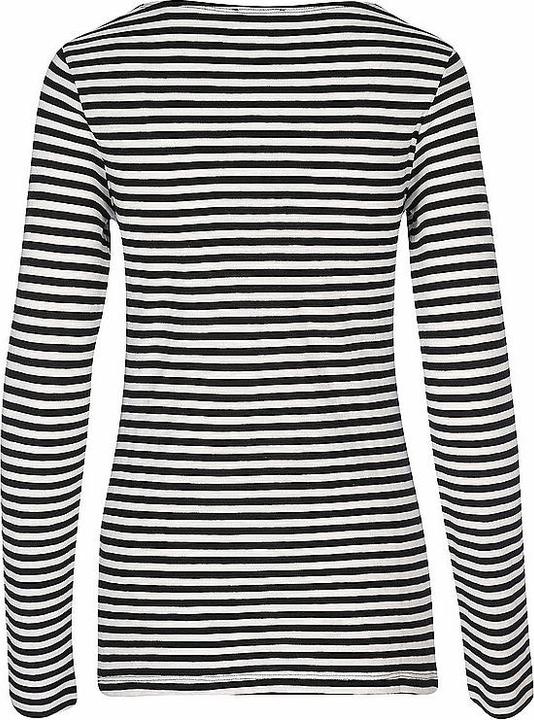 Actual product image Marc O'Polo long Sleeve T-Shirt Boat neck multi/black (L)