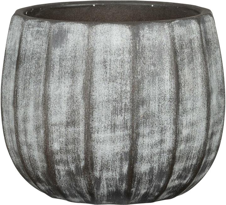 Actual product image Scheurich Runa flower pot 4.2 l, grey (27 cm)