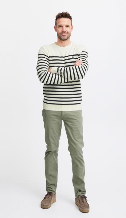Produktbild FQ1924 FQKyle stripe crew neck knit 21900651 (L)