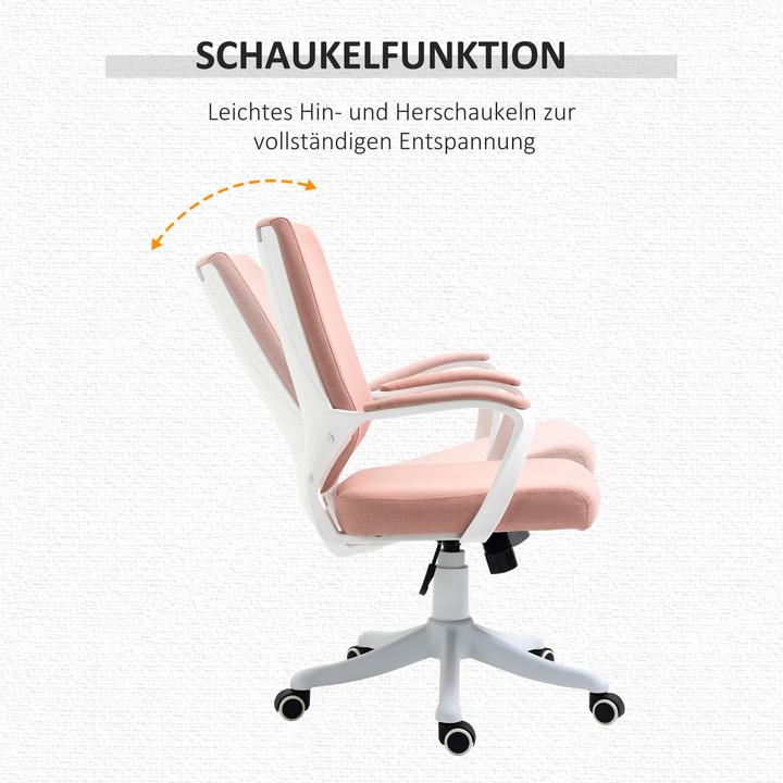 Actual product image Vinsetto Office chair ergonomic line design, soft upholstery