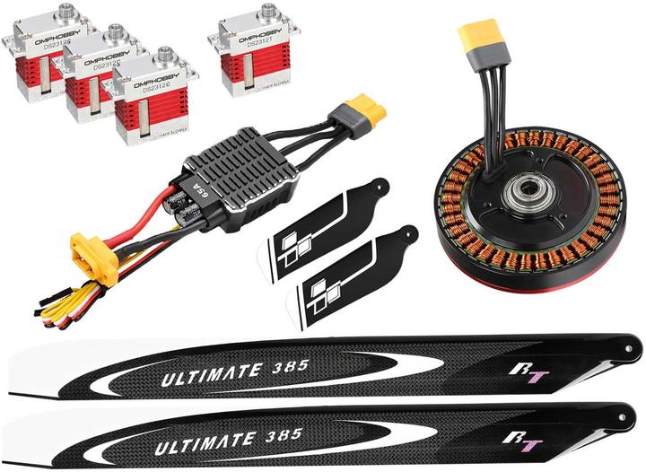 Actual product image OMP Hobby Helicopter M4, Orange PNP