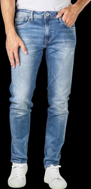 Pepe Jeans Stanley Destroyed Tapered Fit Medium Blue
