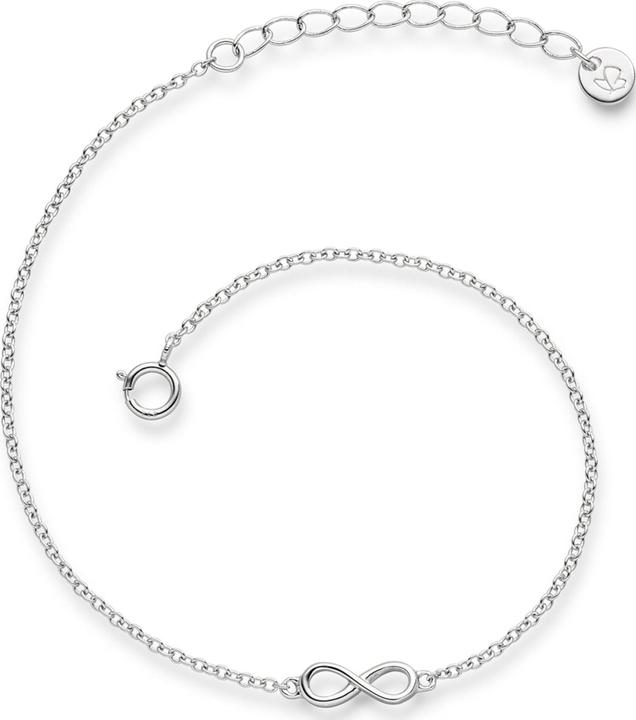 Immagine prodotto Glanzstücke München Donna Infinity in argento Sterling 17,0 cm Lunghezza base + 3,0 cm Estensione - 5944 (17 cm, Argento)