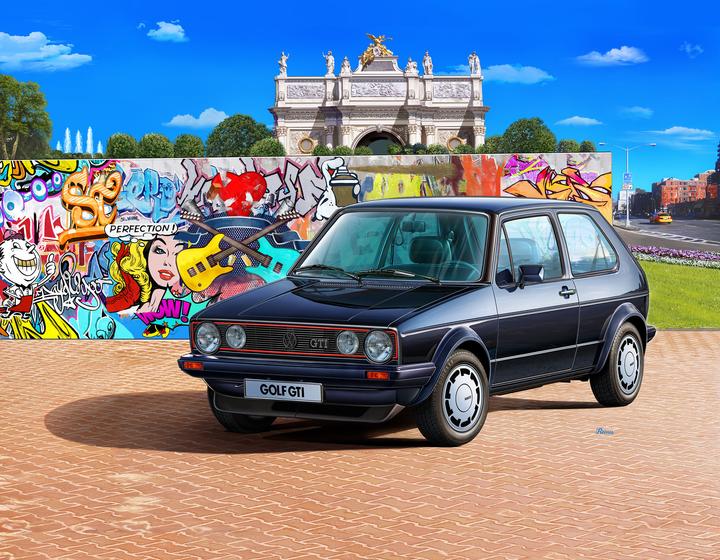 Actual product image Revell 35 Years VW Golf 1 GTI Pirelli