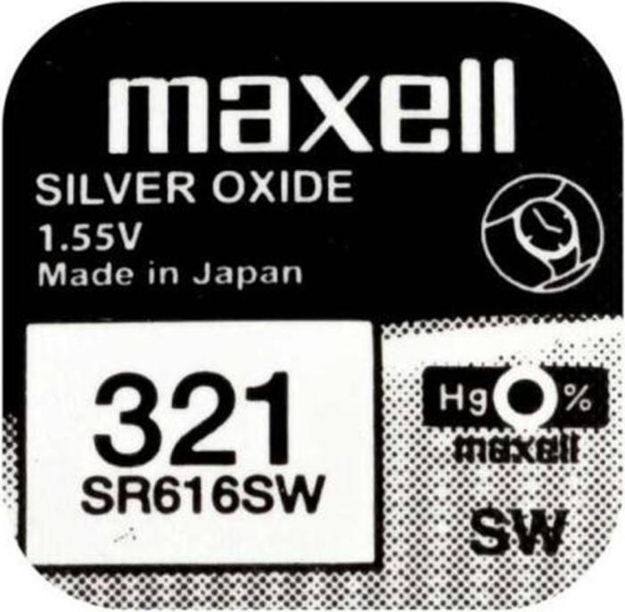 Maxell Knopfzelle SR616SW (10 Stk., SR616, 16 mAh)