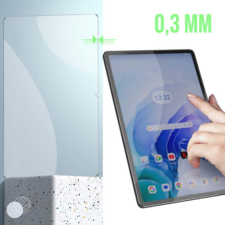 Actual product image Avizar 9H hardness glass display protection film (1 Piece, Lenovo Tab P11 Pro Gen 2)